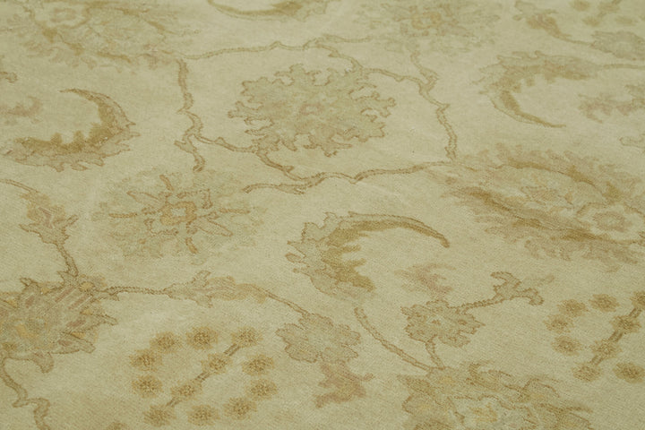7x10 Beige Oushak Rug - 41098