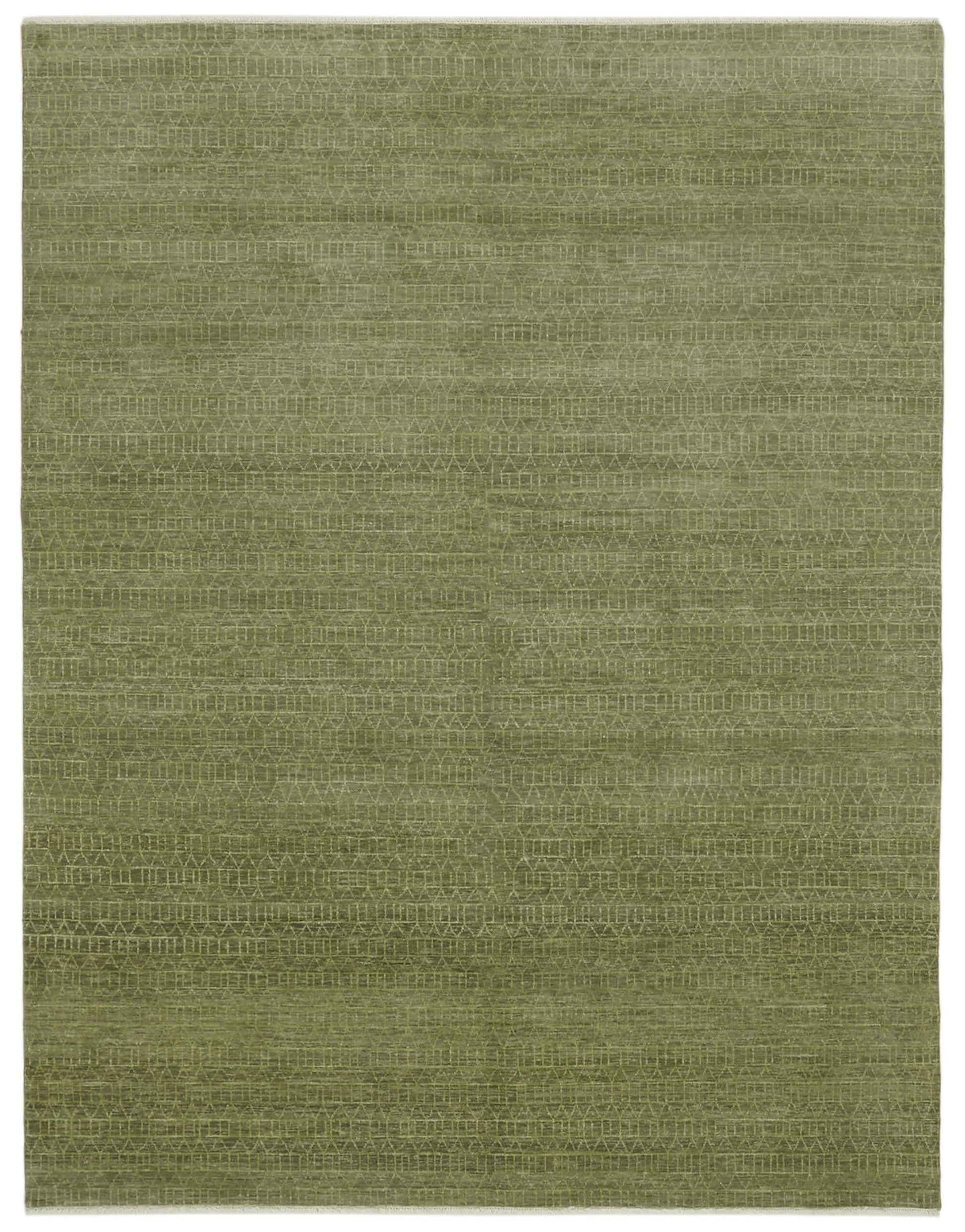 8x10 Green Oushak Rug - 41099