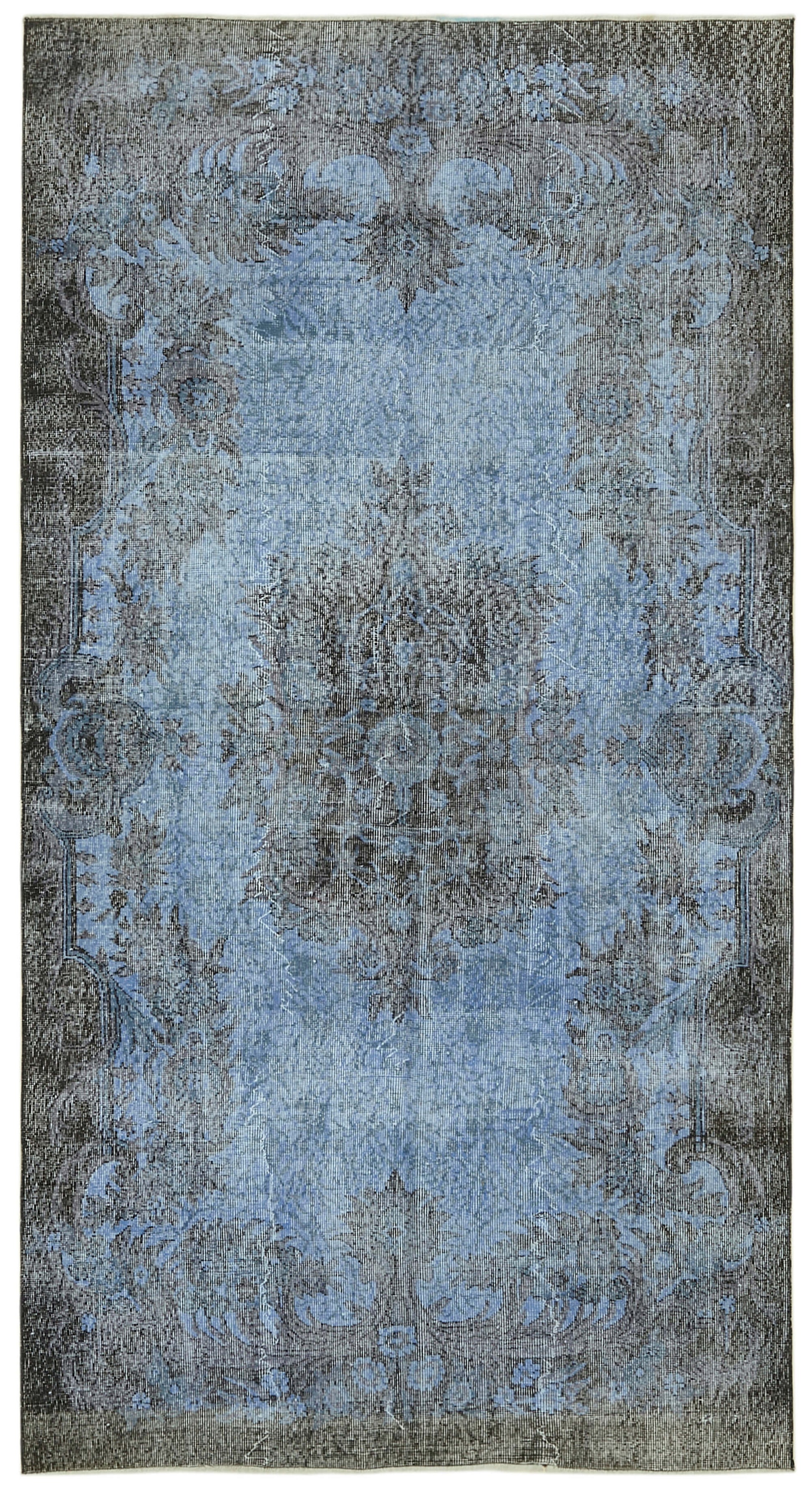 5x10 Blue Overdyed Rug - 41127