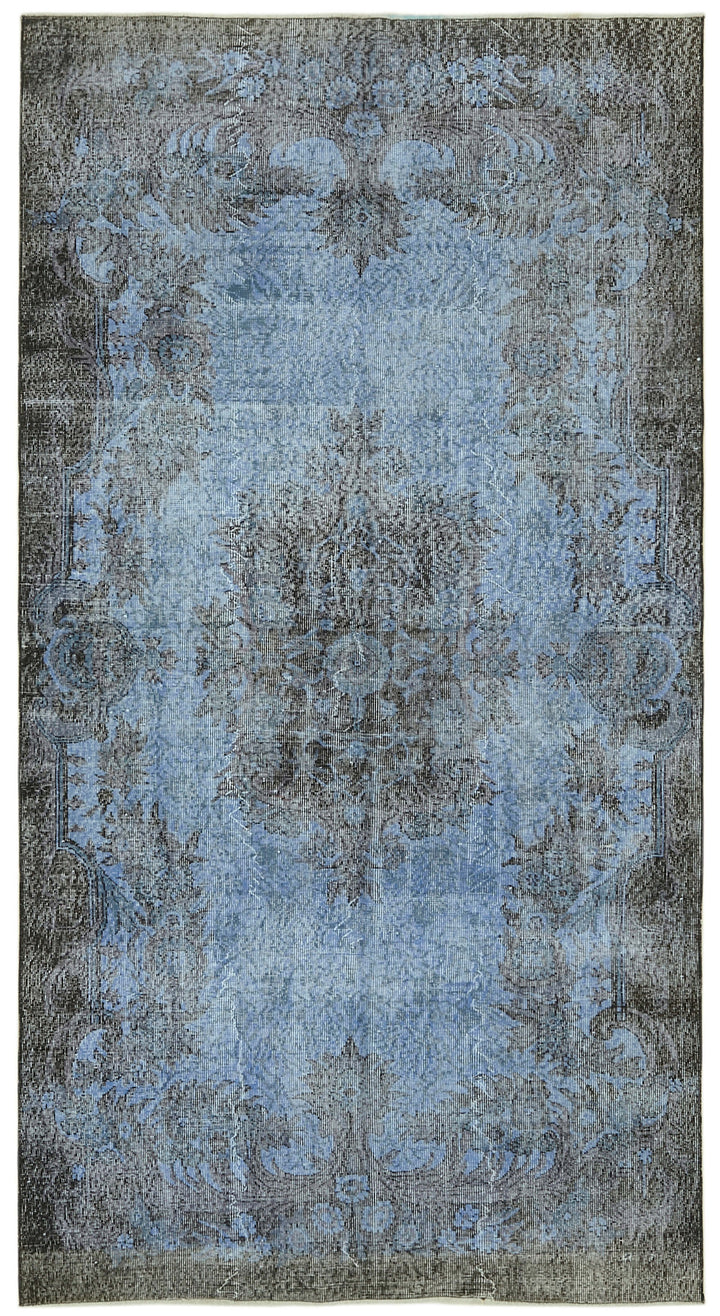 5x10 Blue Overdyed Rug - 41127