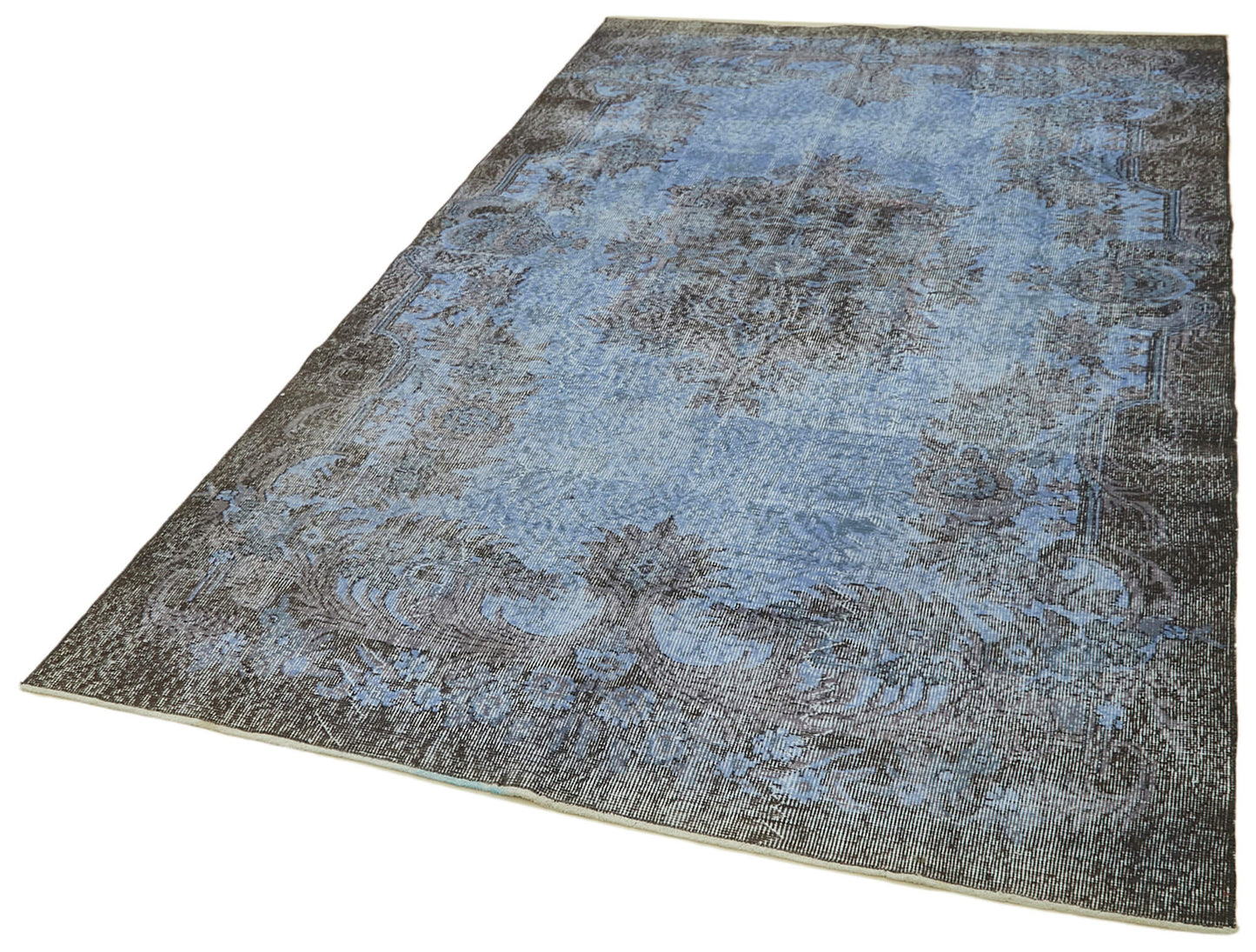 5x10 Blue Overdyed Rug - 41127