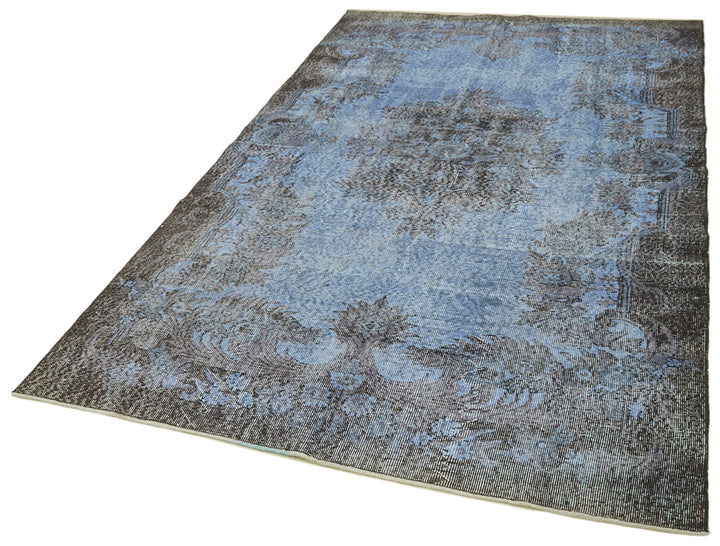 5x10 Blue Overdyed Rug - 41127