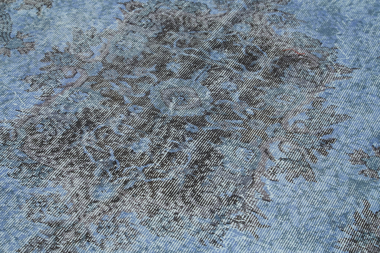 5x10 Blue Overdyed Rug - 41127