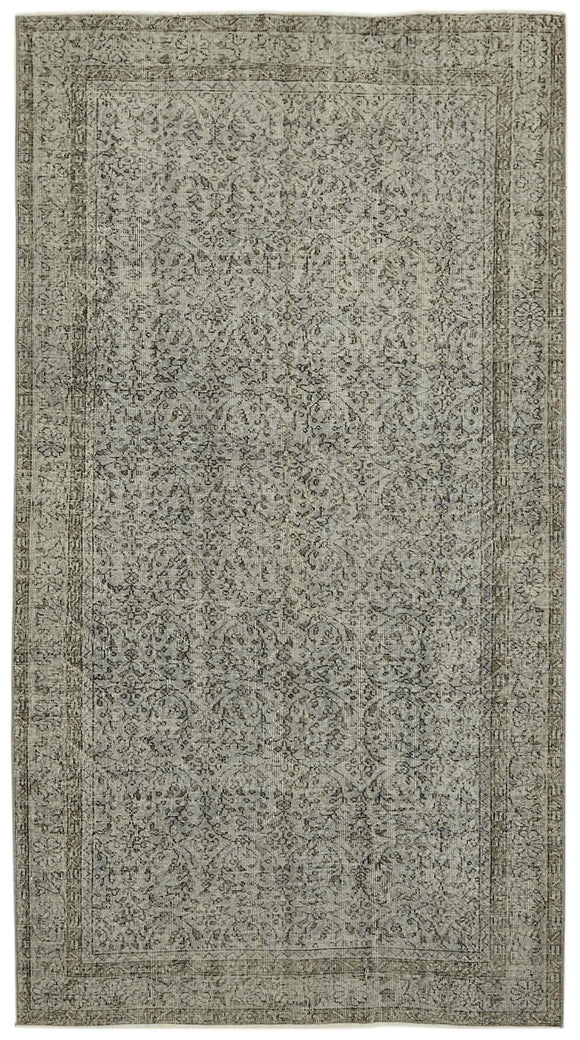 5x9 Grey Overdyed Rug - 41129