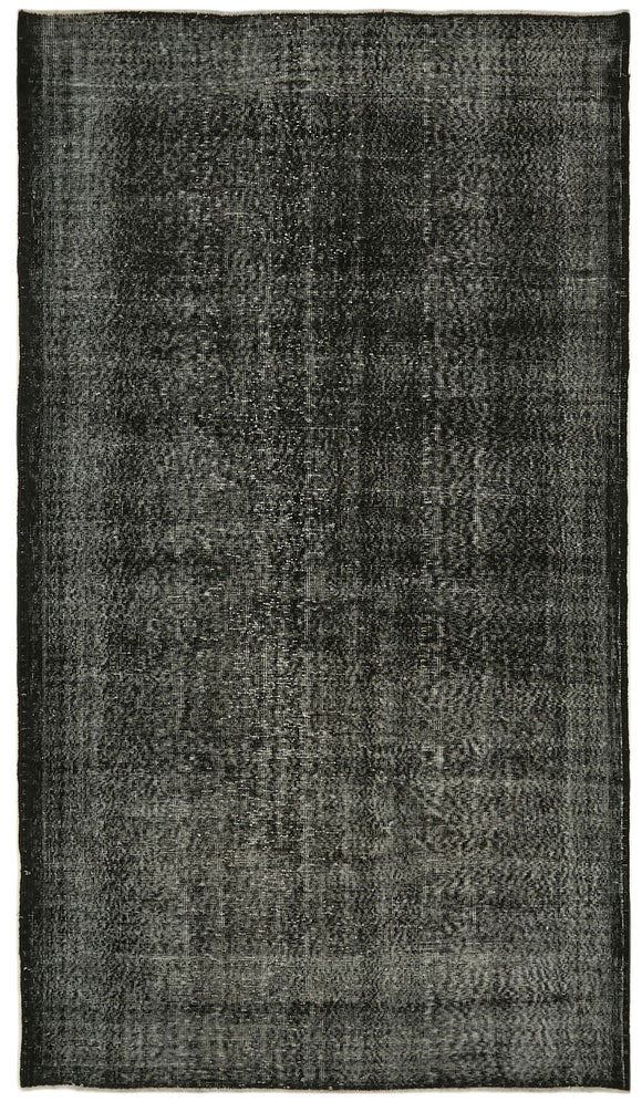 5x10 Black Overdyed Rug - 41135