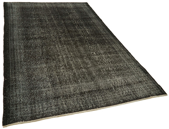 5x10 Black Overdyed Rug - 41135