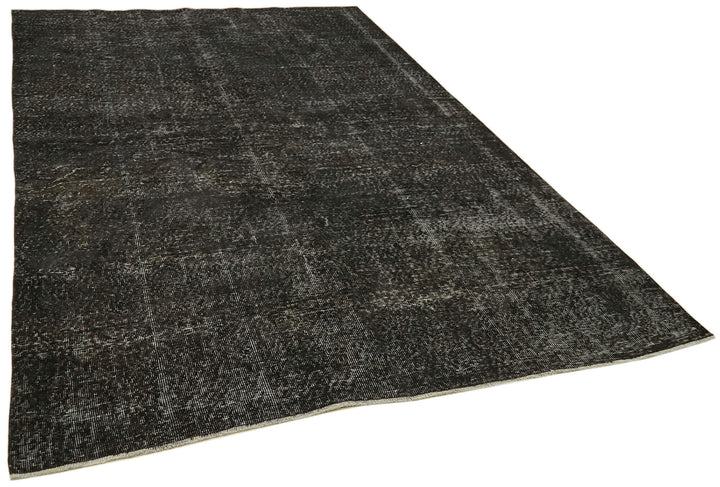 6x10 Black Overdyed Rug - 41149