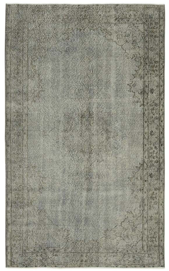 5x8 Grey Overdyed Rug - 41150