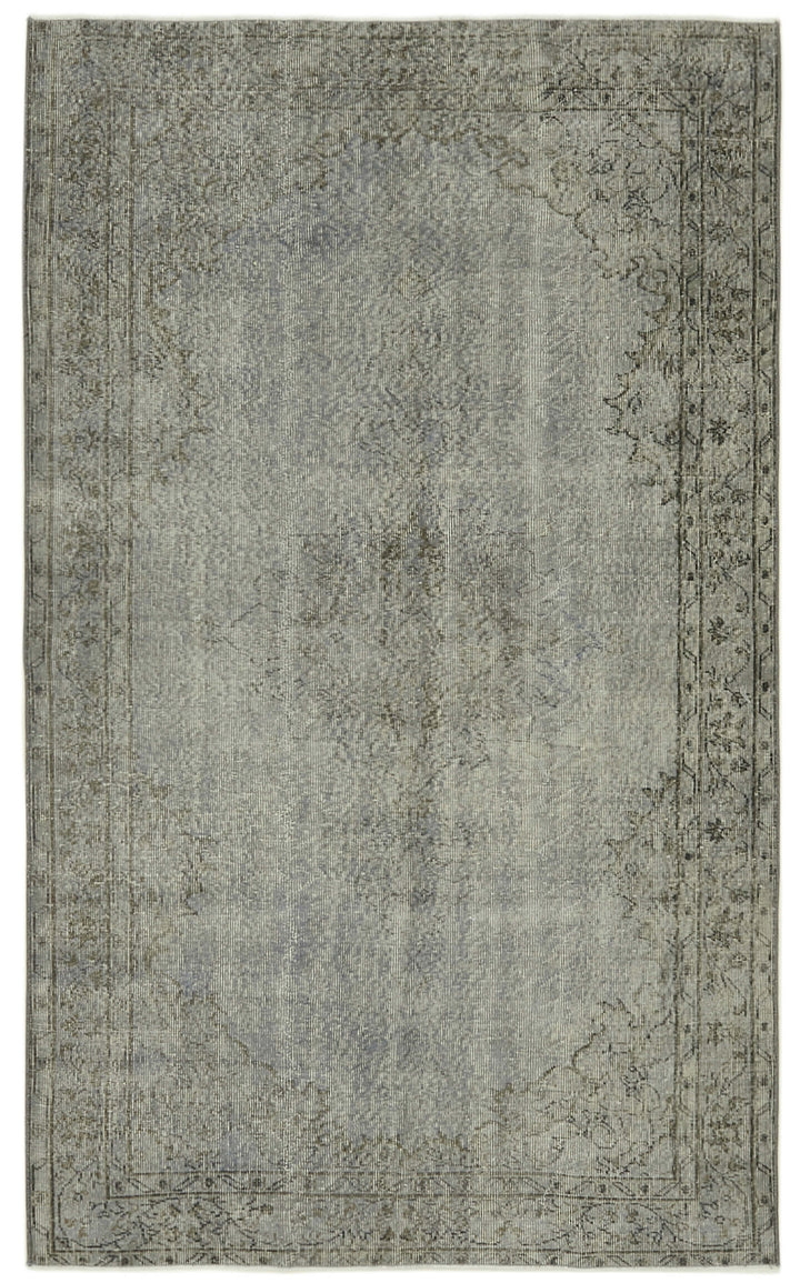 5x8 Grey Overdyed Rug - 41150
