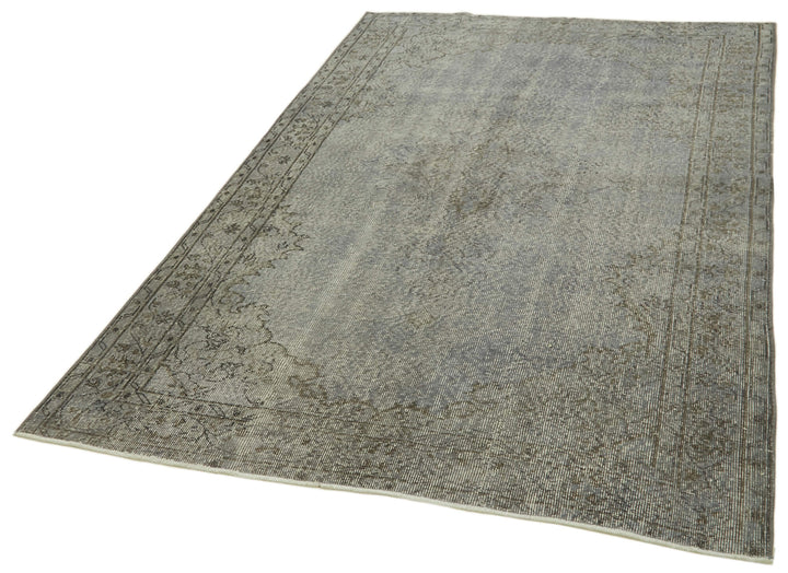 5x8 Grey Overdyed Rug - 41150