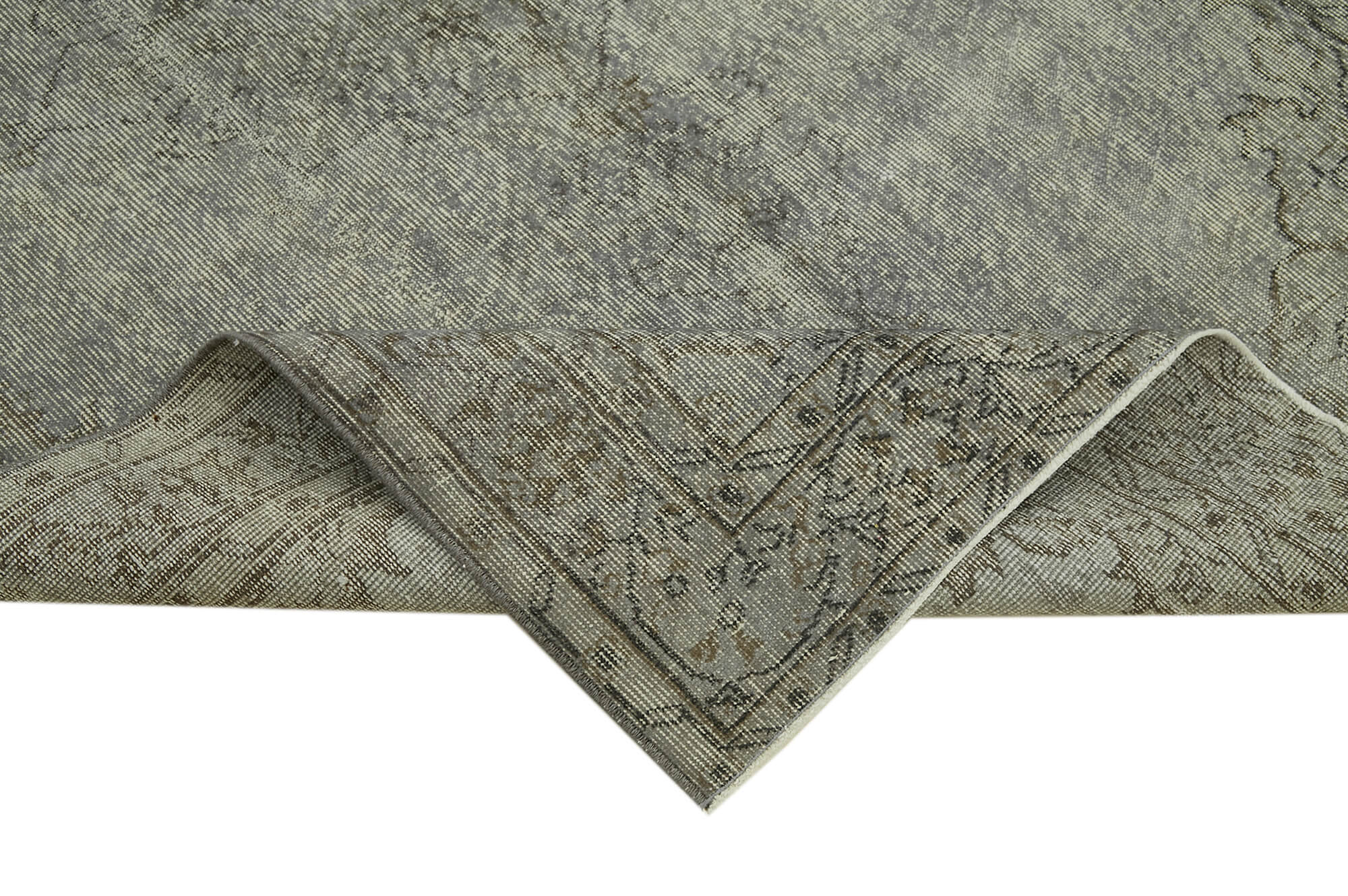 5x8 Grey Overdyed Rug - 41150