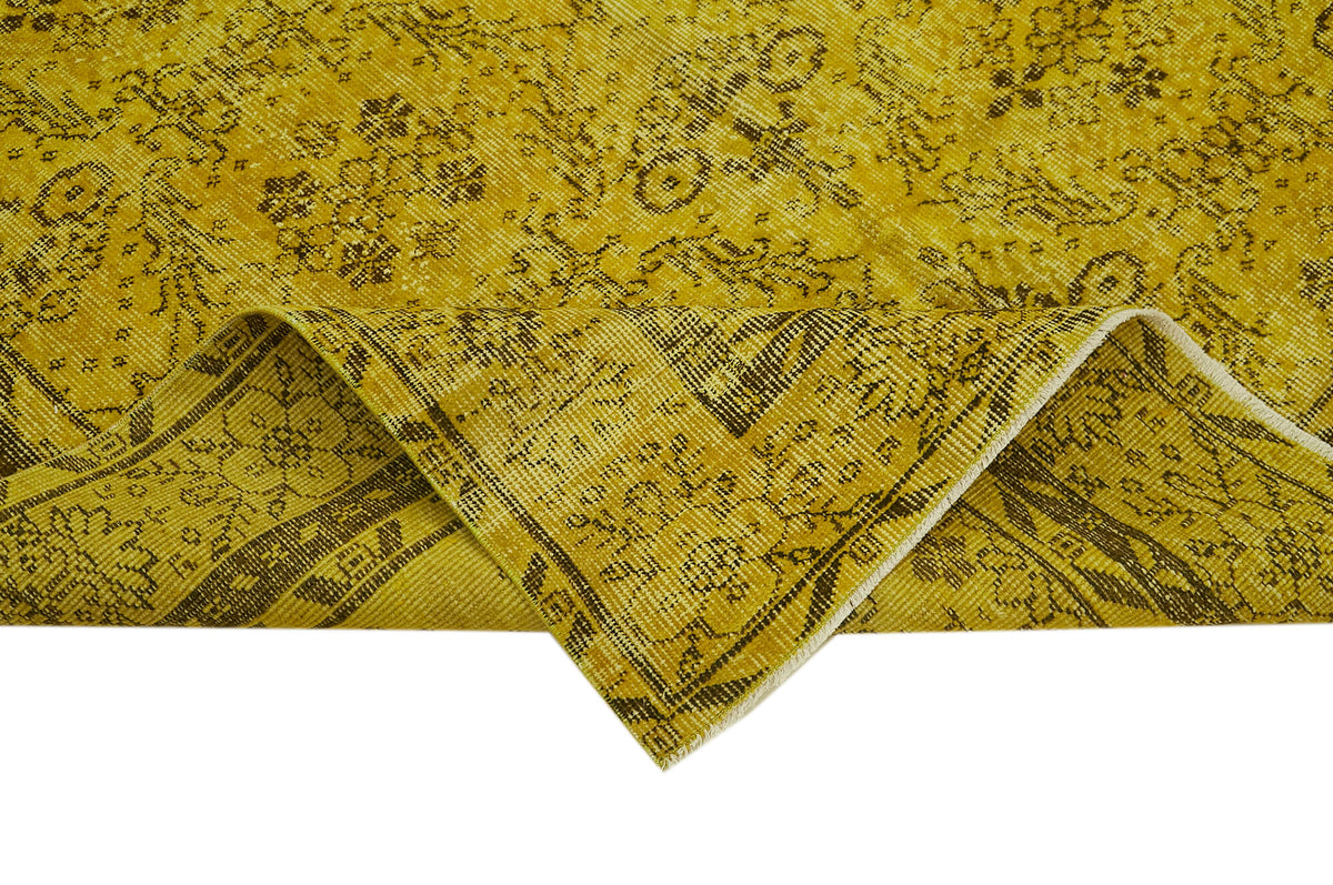 5x9 Yellow Overdyed Rug - 41151