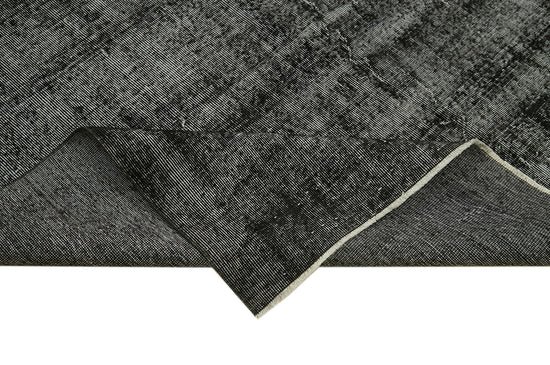 7x10 Black Overdyed Rug - 41154