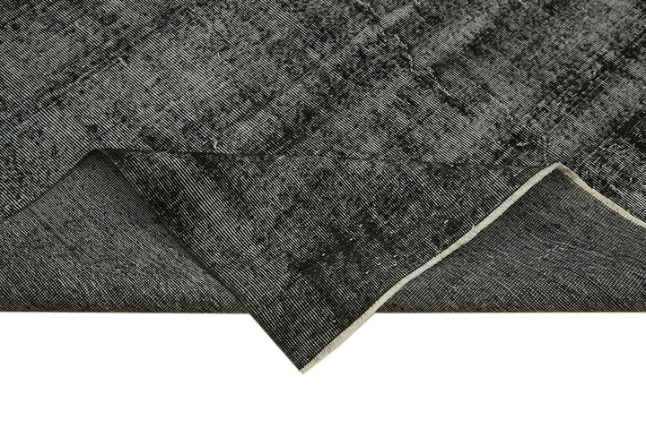 7x10 Black Overdyed Rug - 41154