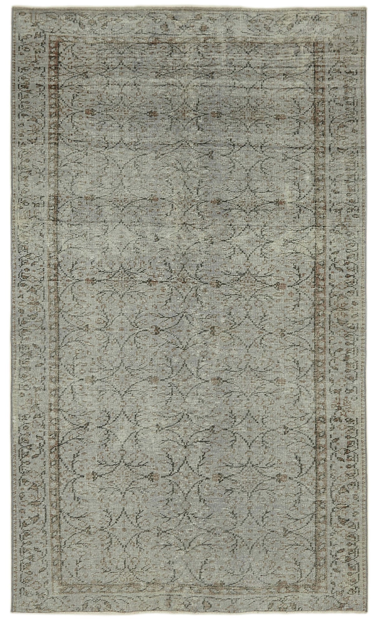 5x8 Grey Overdyed Rug - 41162