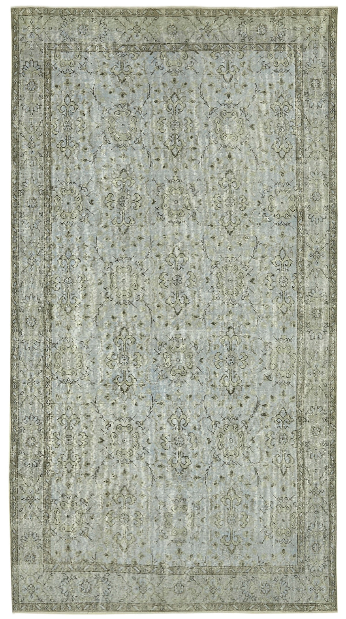 5x10 Blue Overdyed Rug - 41178