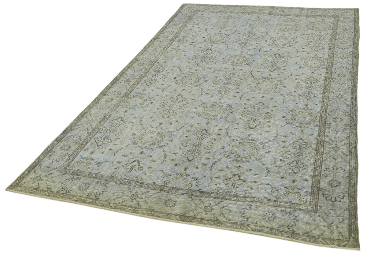 5x10 Blue Overdyed Rug - 41178