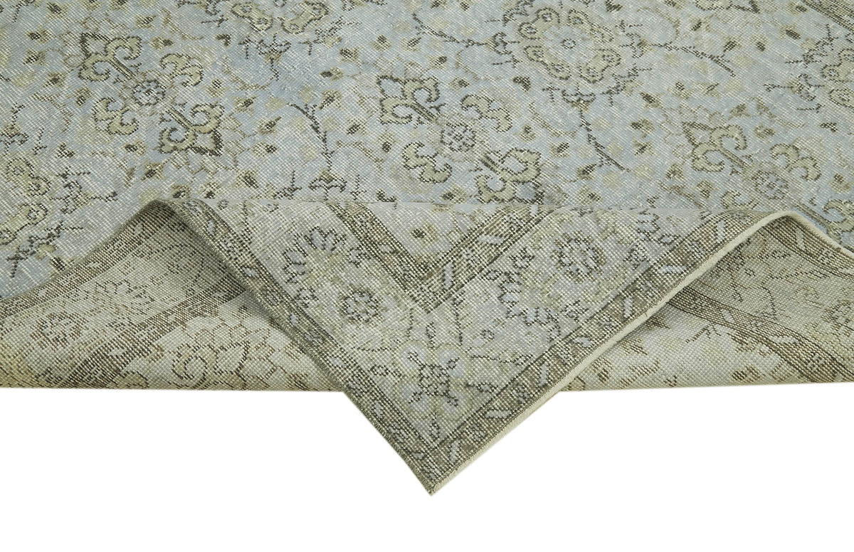 5x10 Blue Overdyed Rug - 41178