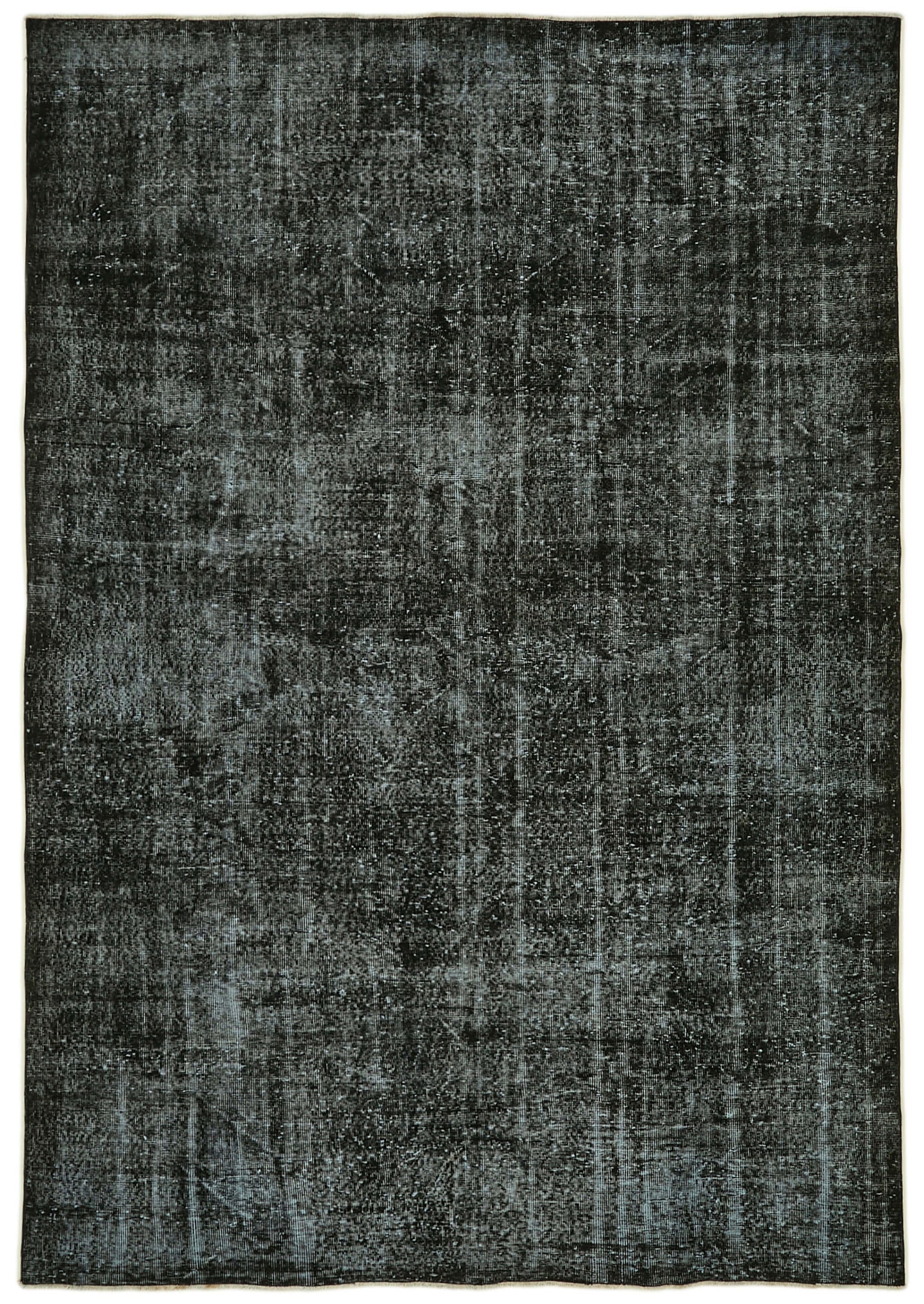7x10 Black Overdyed Rug - 41197