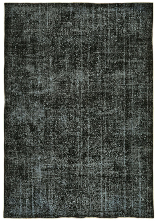 7x10 Black Overdyed Rug - 41197