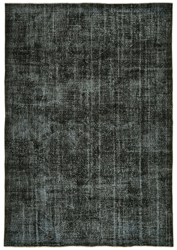7x10 Black Overdyed Rug - 41197