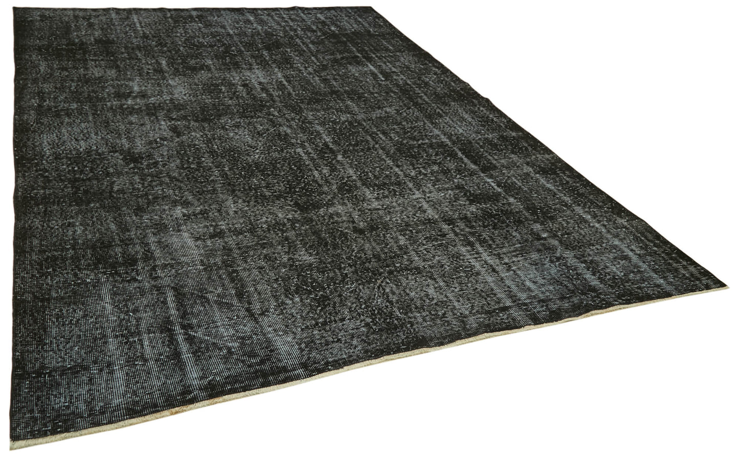 7x10 Black Overdyed Rug - 41197