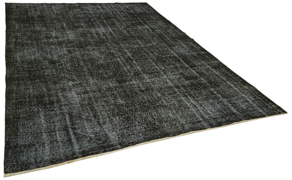 7x10 Black Overdyed Rug - 41197