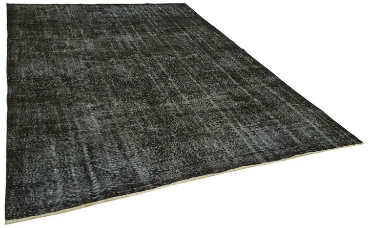 7x10 Black Overdyed Rug - 41197