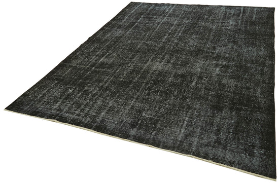 7x10 Black Overdyed Rug - 41197