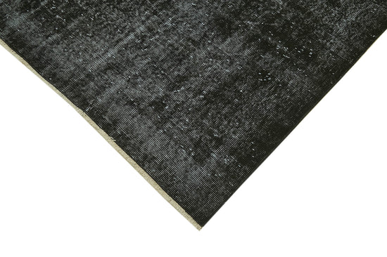 7x10 Black Overdyed Rug - 41197