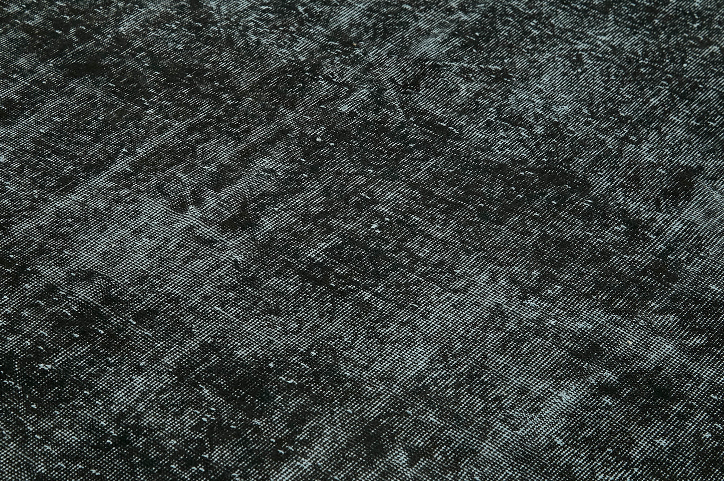 7x10 Black Overdyed Rug - 41197