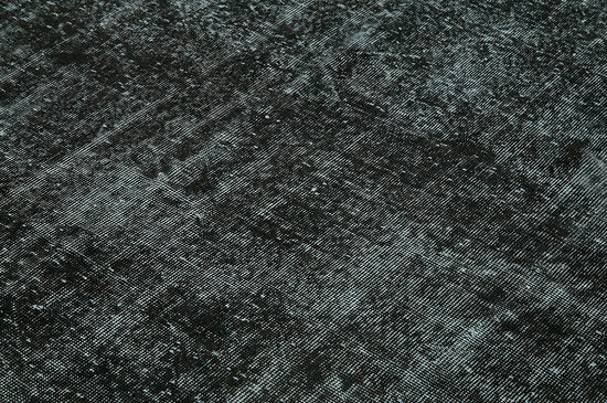 7x10 Black Overdyed Rug - 41197