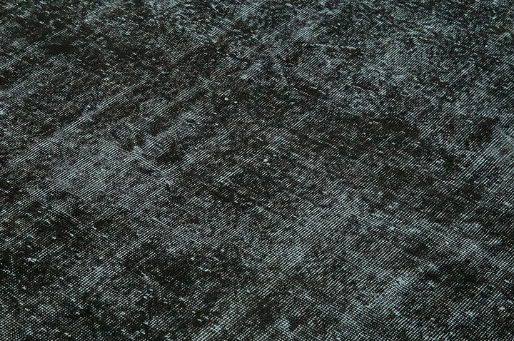 7x10 Black Overdyed Rug - 41197