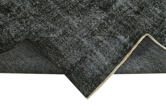7x10 Black Overdyed Rug - 41197