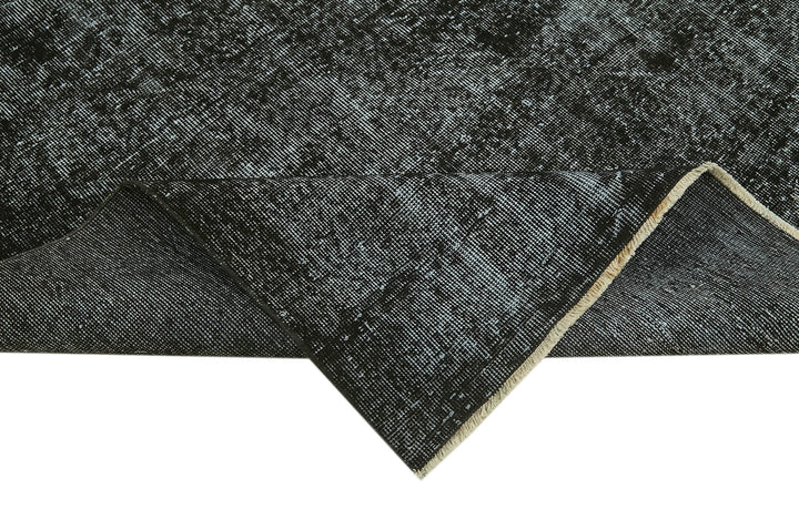 7x10 Black Overdyed Rug - 41197