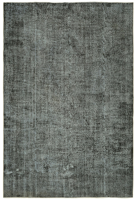 7x11 Black Overdyed Rug - 41198