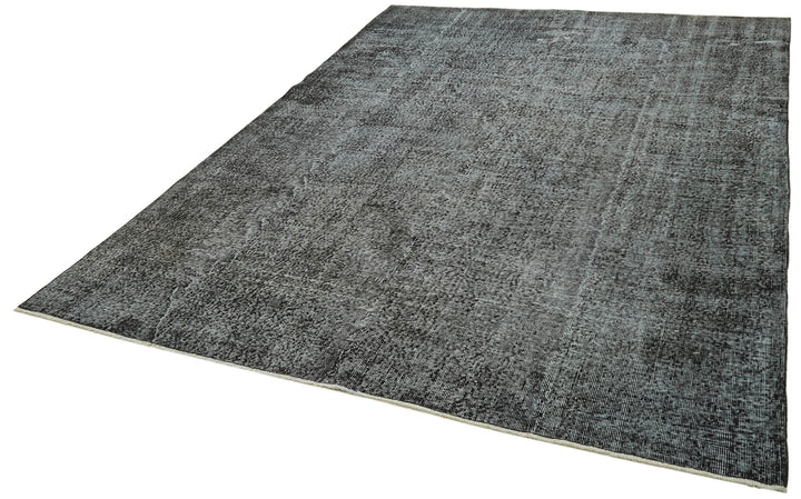 7x11 Black Overdyed Rug - 41198