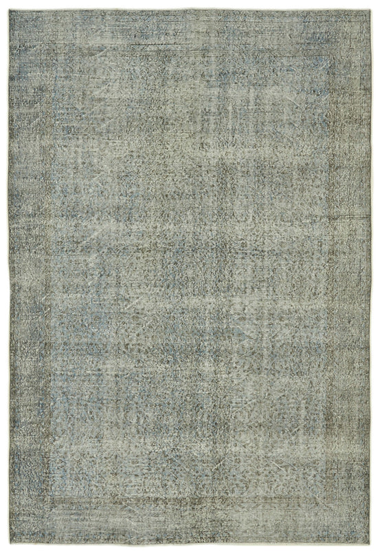 7x10 Blue Overdyed Rug - 41204