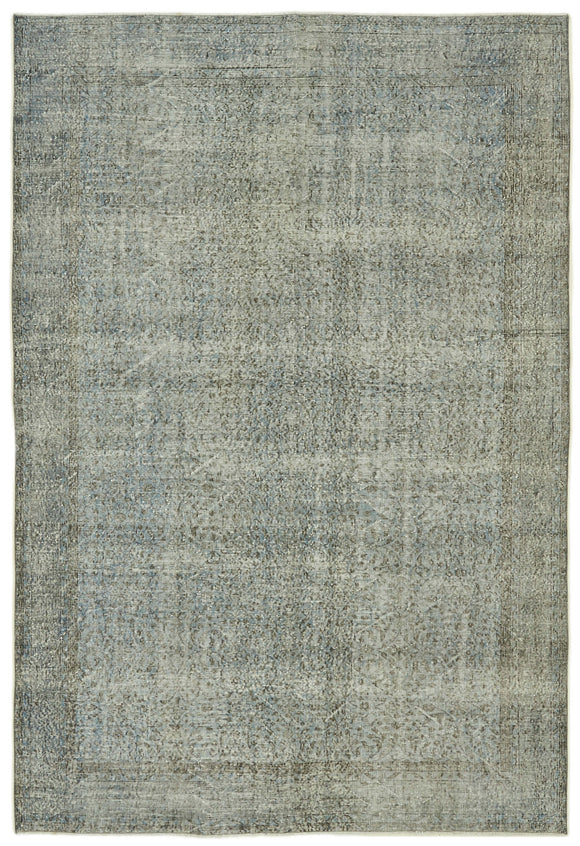 7x10 Blue Overdyed Rug - 41204