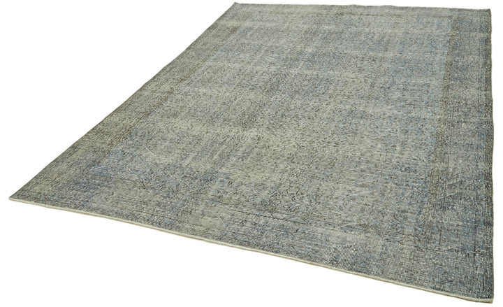 7x10 Blue Overdyed Rug - 41204