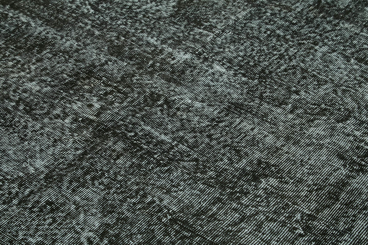7x10 Black Overdyed Rug - 41206