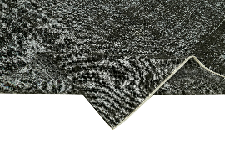 7x10 Black Overdyed Rug - 41206