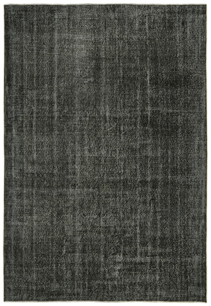 7x10 Black Overdyed Rug - 41209