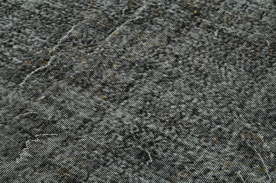 7x10 Black Overdyed Rug - 41243