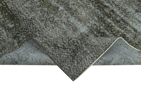 5x6 Black Overdyed Rug - 41246