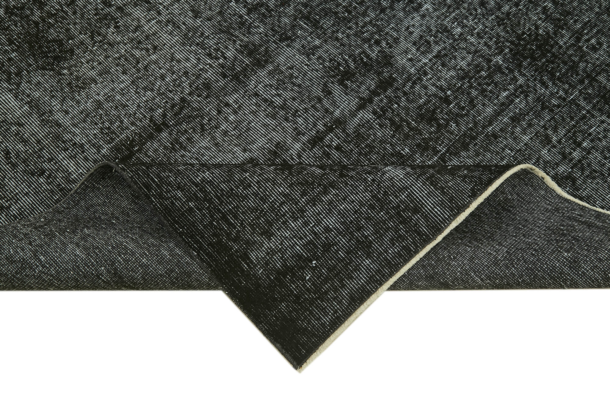 5x9 Black Overdyed Rug - 41252