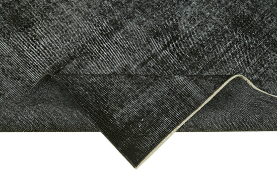 5x9 Black Overdyed Rug - 41252
