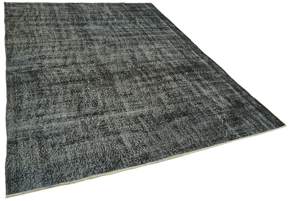 6x10 Black Overdyed Rug - 41253