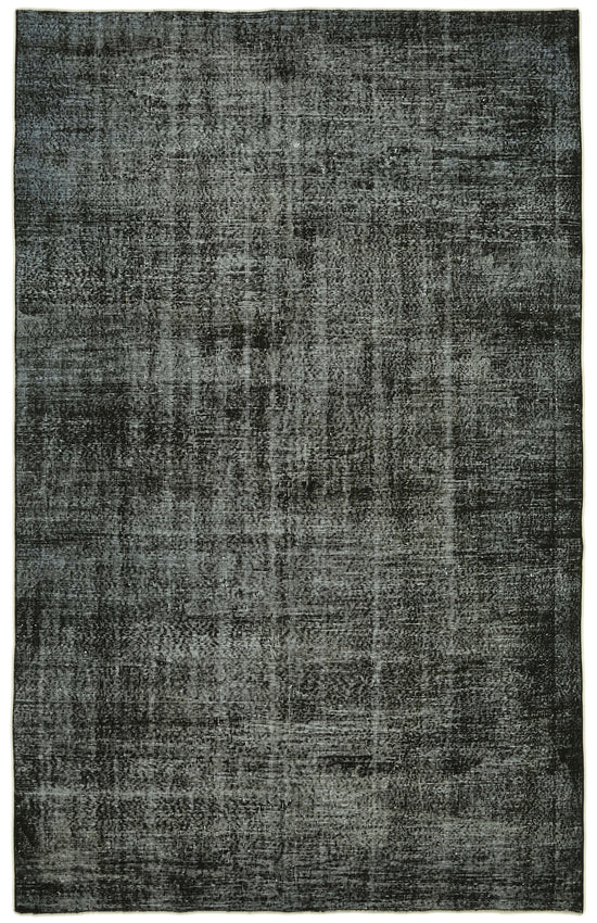 6x10 Black Overdyed Rug - 41256