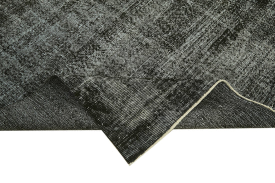 6x10 Black Overdyed Rug - 41256